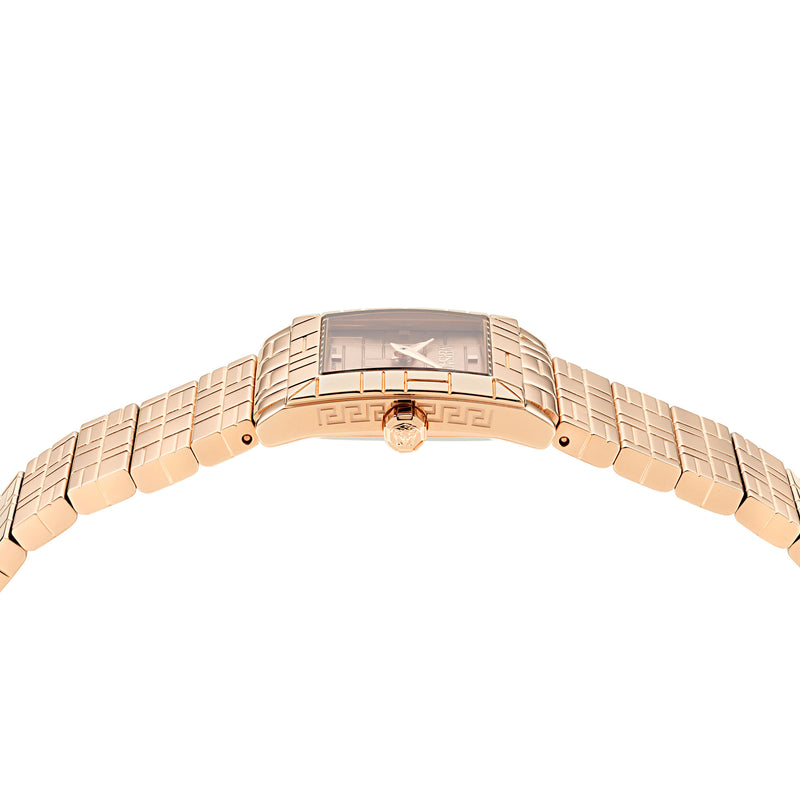 Versace Mosaic Rose Gold Tone Octogonal Dial Quartz Analog Women Watch Watch Versace