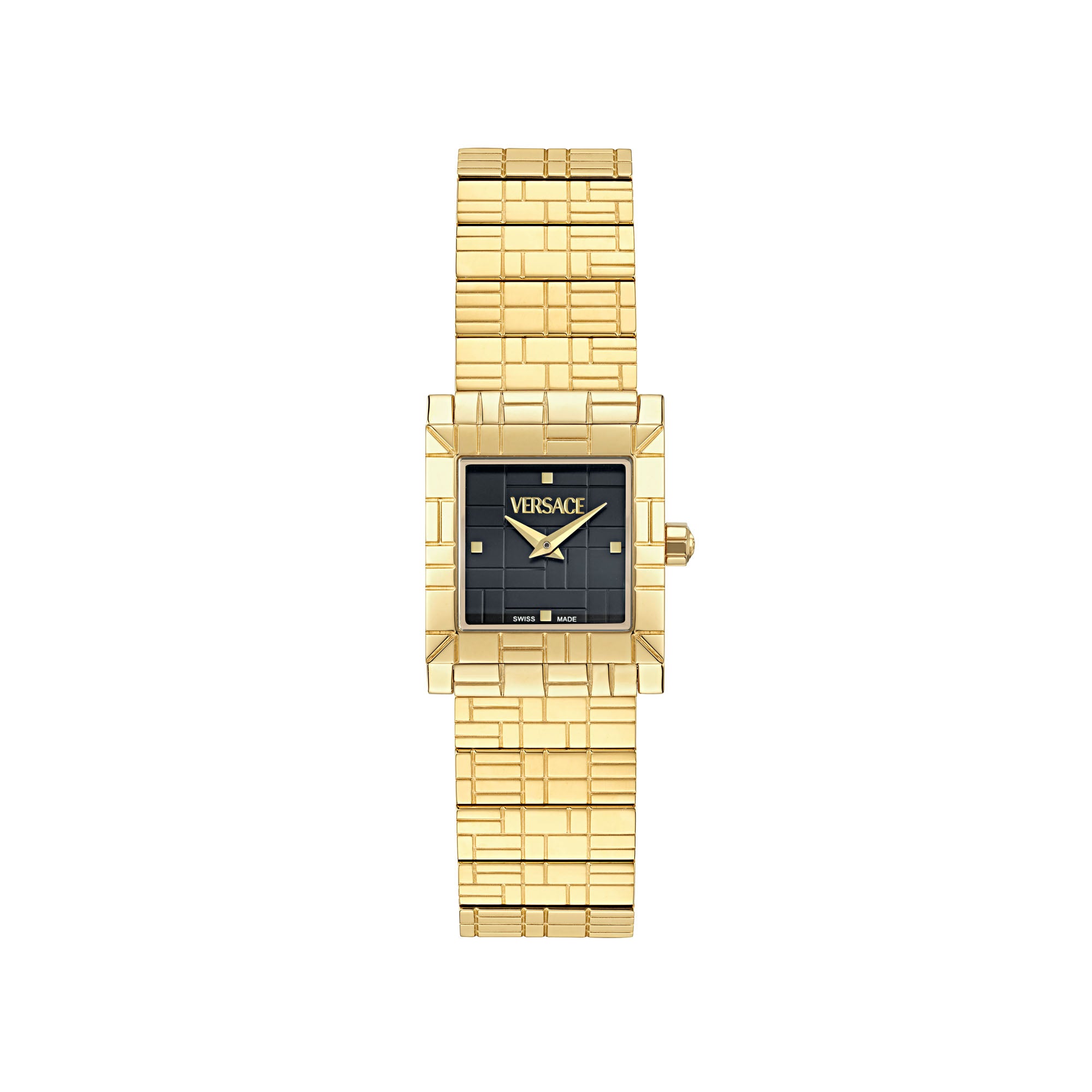 Versace Mosaic Black Octogonal Dial Quartz Analog Women Watch