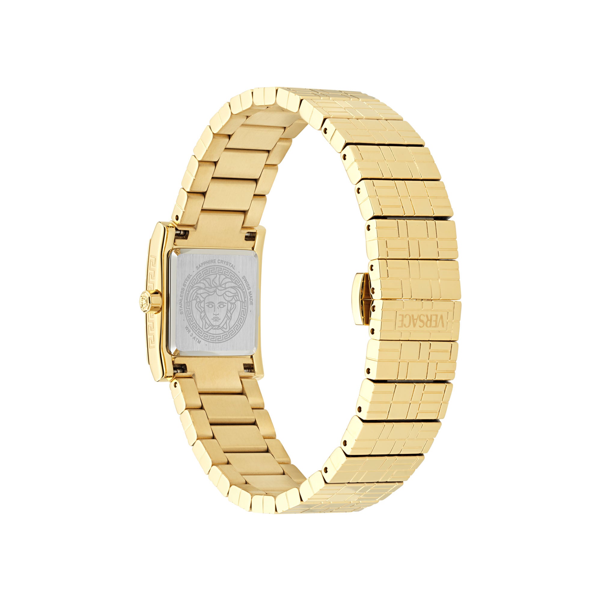 Versace Mosaic Black Octogonal Dial Quartz Analog Women Watch