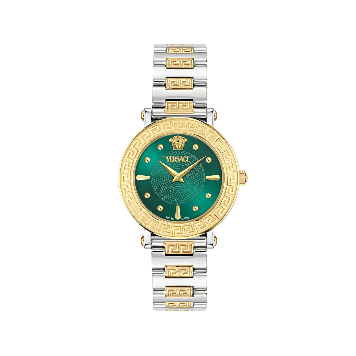 Versace Greca Sphere Green Round Dial Quartz Analog Women Watch