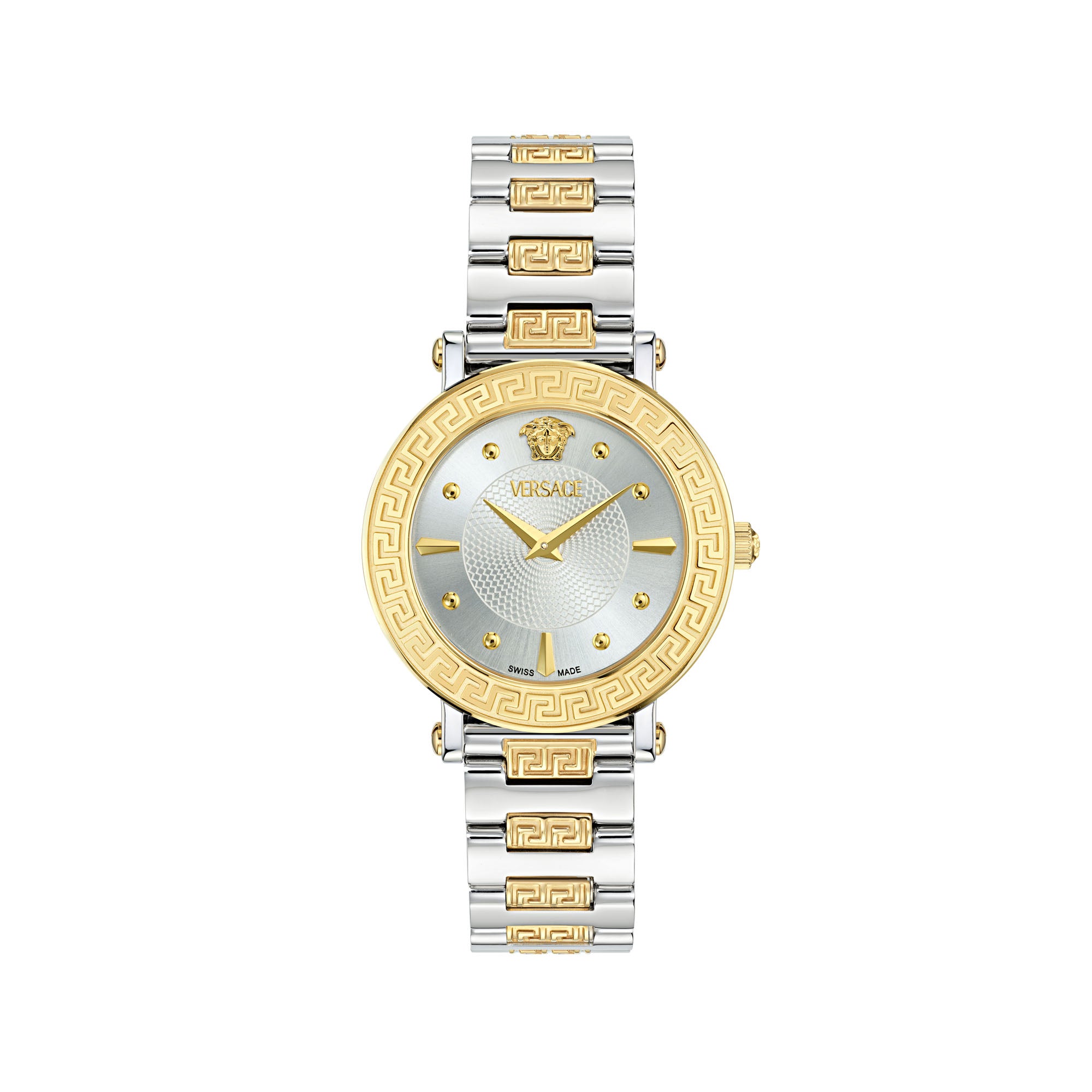 Versace Greca Sphere White Round Dial Quartz Analog Women Watch
