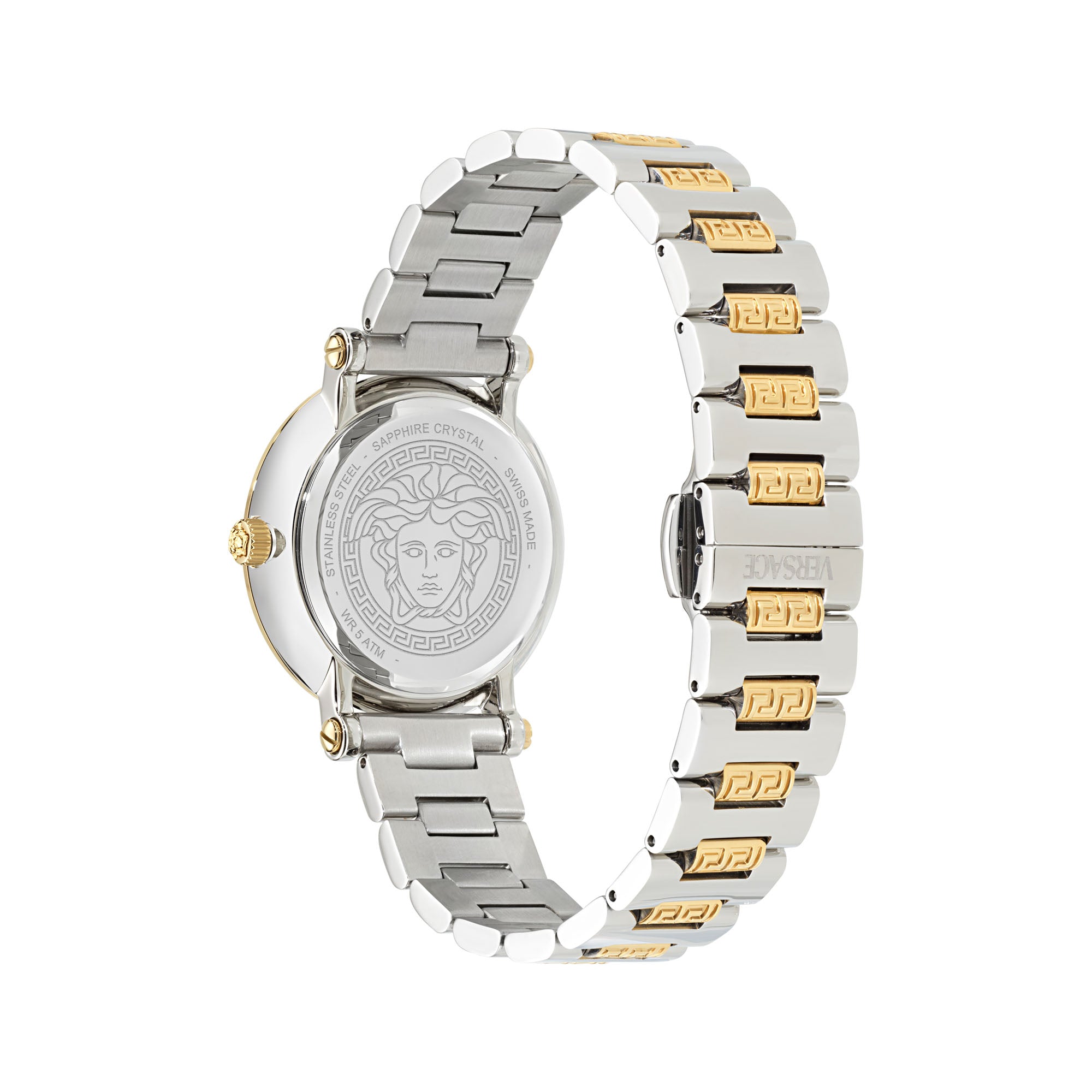 Versace Greca Sphere White Round Dial Quartz Analog Women Watch