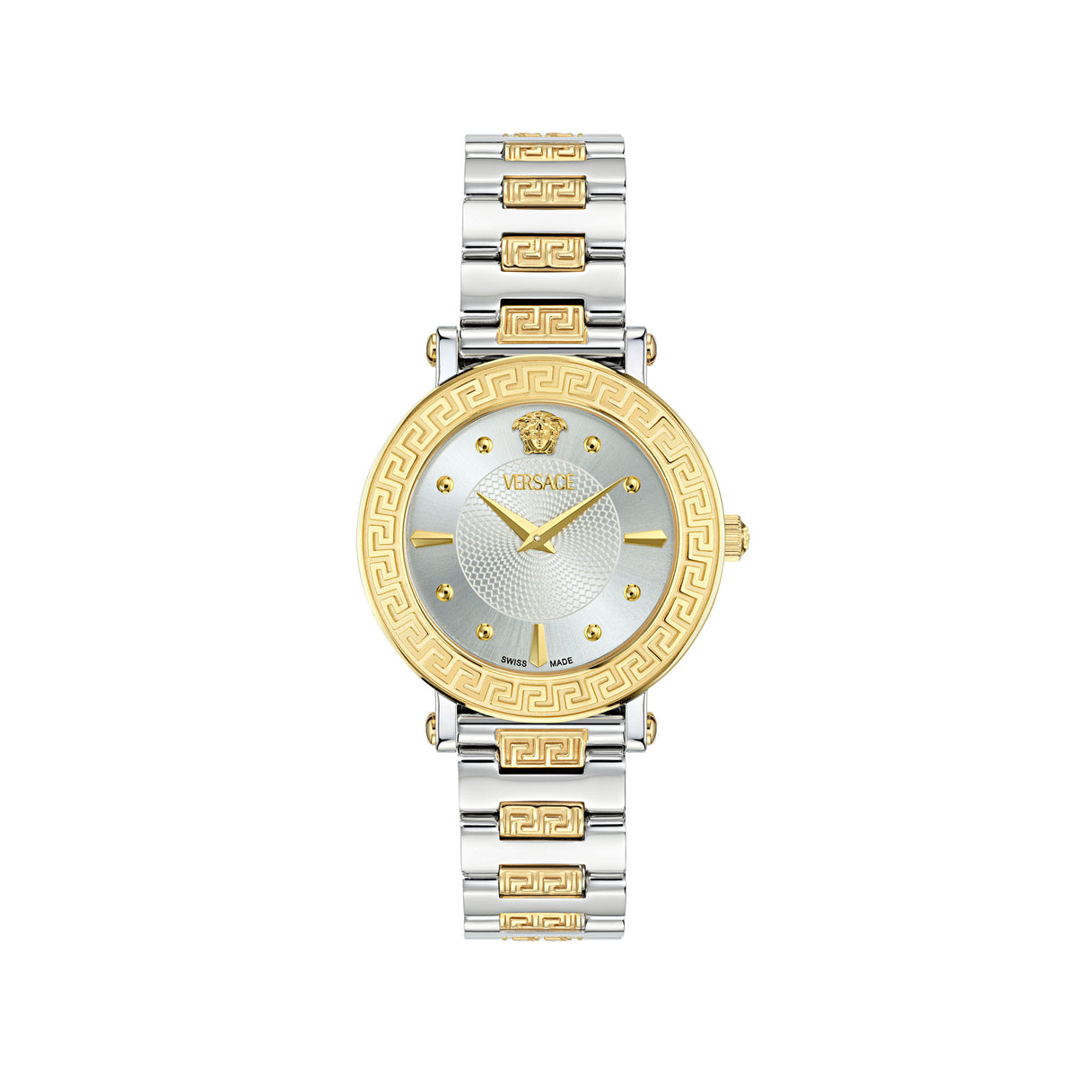 Versace Greca Sphere White Round Dial Quartz Analog Women Watch