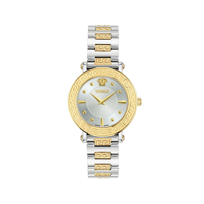Versace Greca Sphere White Round Dial Quartz Analog Women Watch Watch Versace