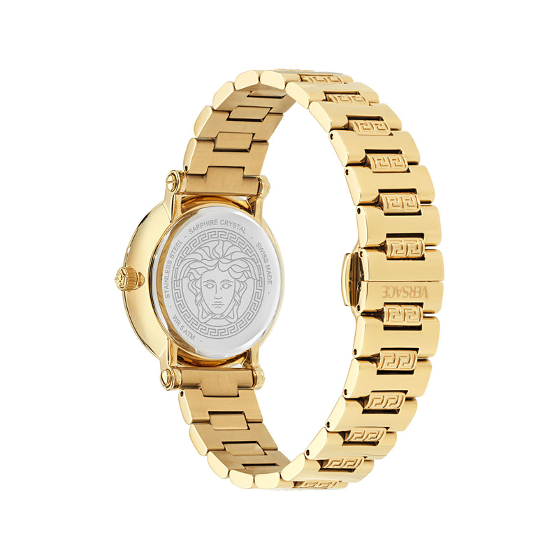Versace Greca Sphere Black Round Dial Quartz Analog Women Watch Watch Versace