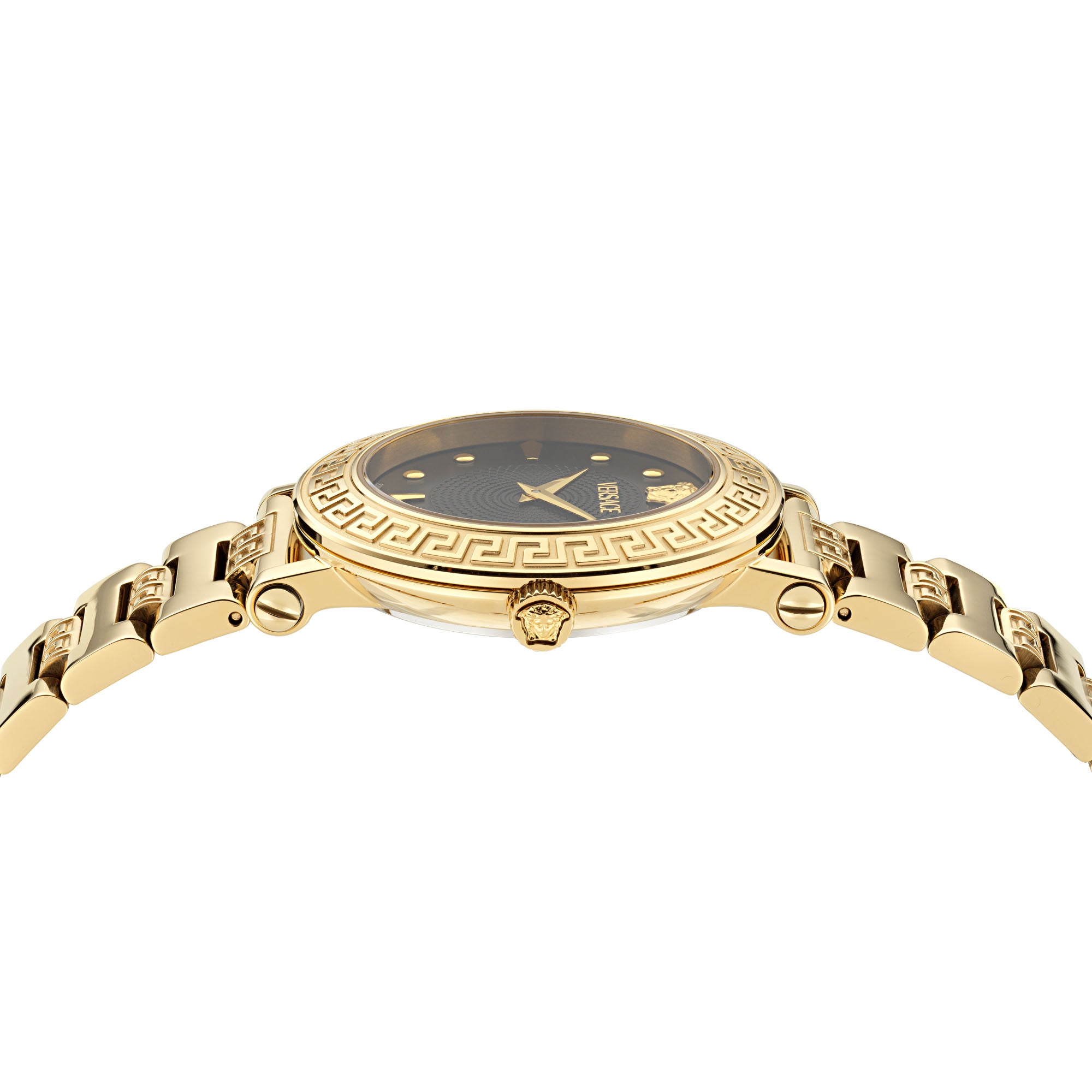 Versace Greca Sphere Black Round Dial Quartz Analog Women Watch