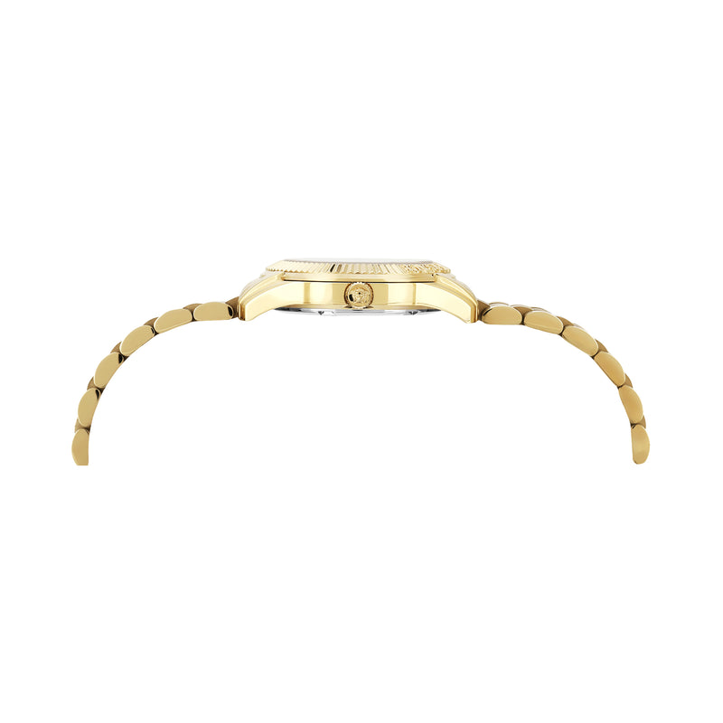Versace Greca Time Black Round Dial Quartz Analog Women Watch Watch Versace