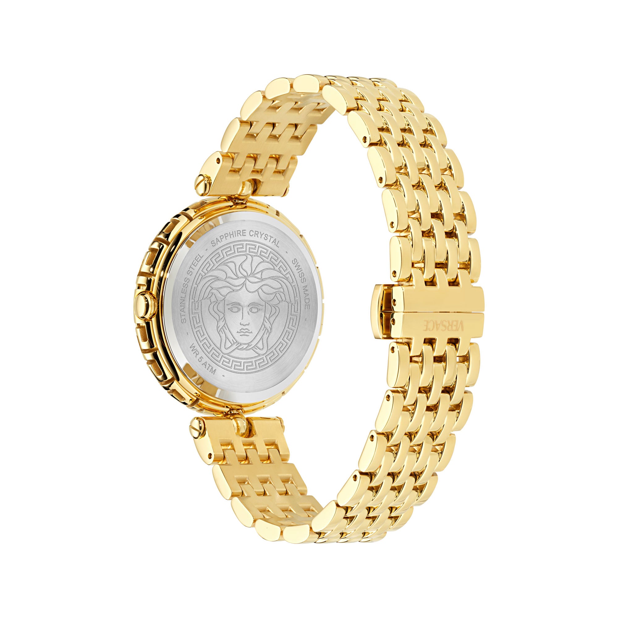 Versace Medusa Black Round Dial Quartz Analog Women Watch