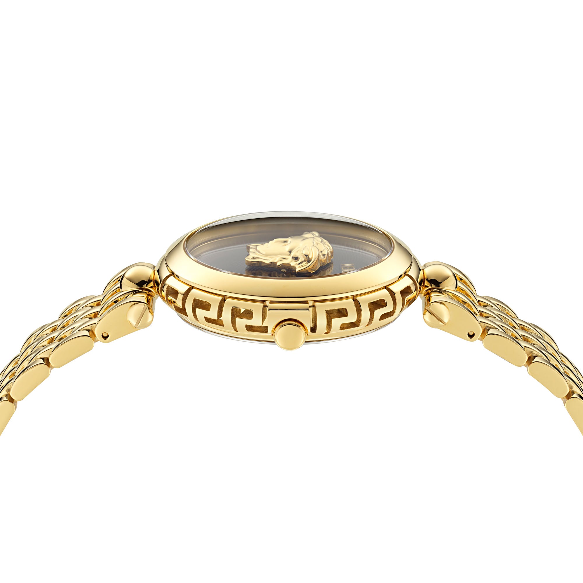 Versace Medusa Black Round Dial Quartz Analog Women Watch