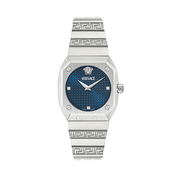 Versace Antares Blue Octogonal Dial Quartz Analog Women Watch Watch Versace