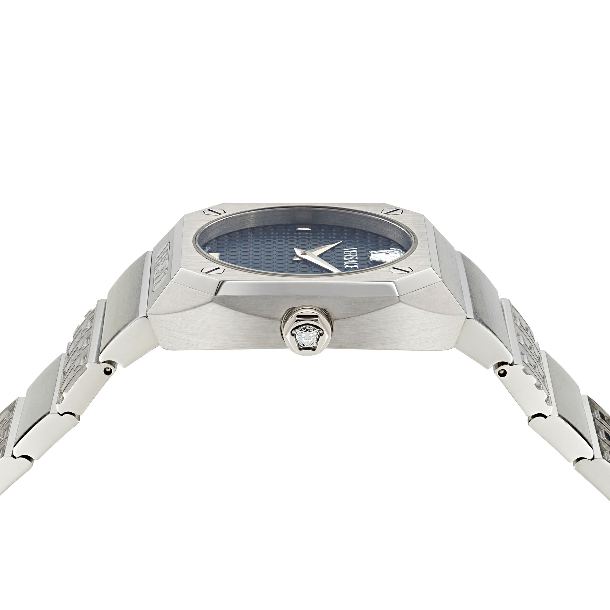 Versace Antares Blue Octogonal Dial Quartz Analog Women Watch