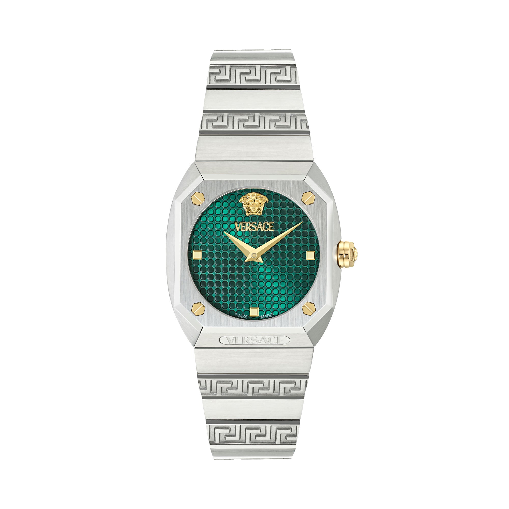 Versace Antares Green Octogonal Dial Quartz Analog Women Watch