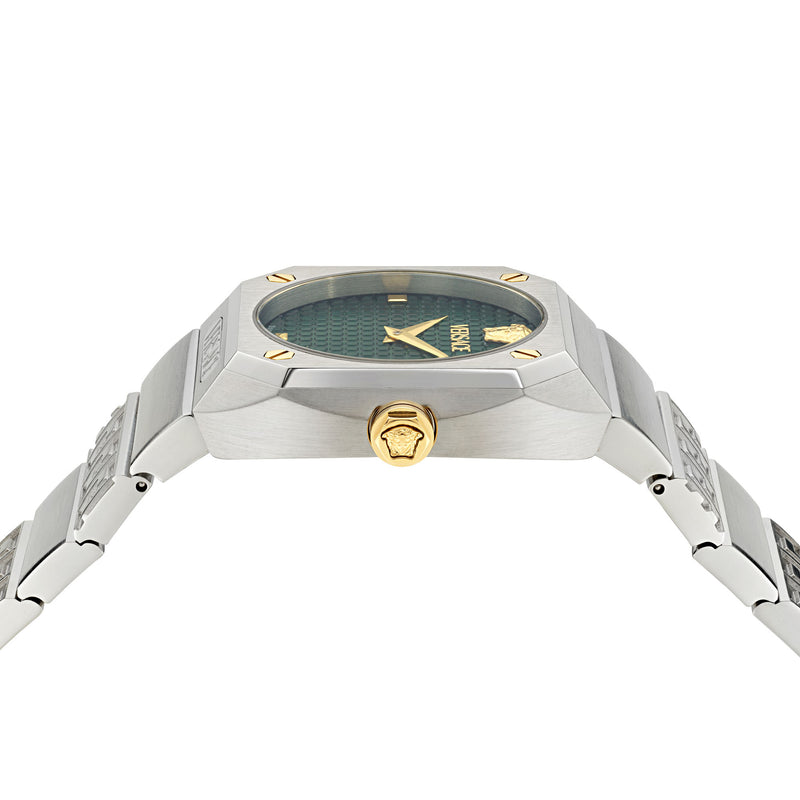 Versace Antares Green Octogonal Dial Quartz Analog Women Watch Watch Versace