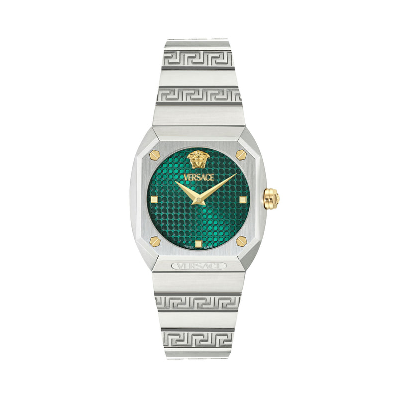 Versace Antares Green Octogonal Dial Quartz Analog Women Watch Watch Versace