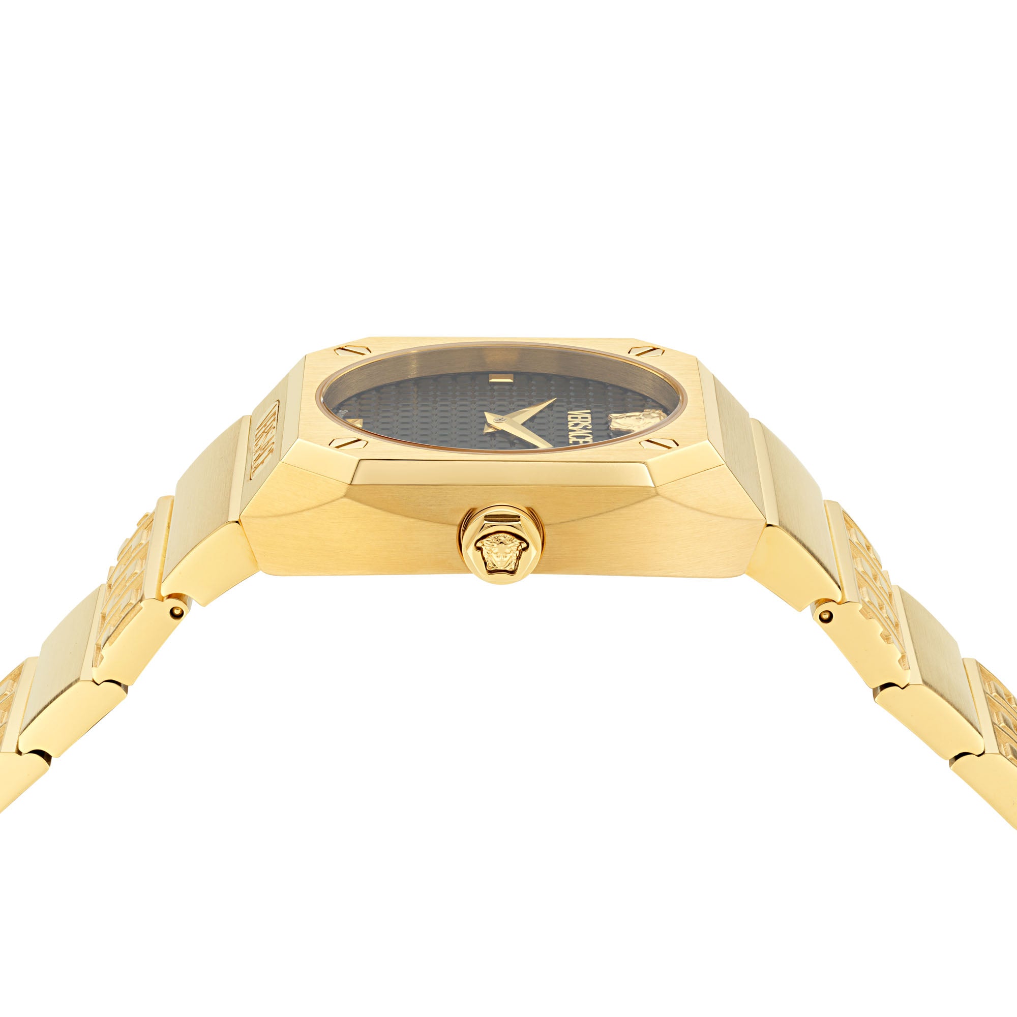 Versace Antares Black Octogonal Dial Quartz Analog Women Watch Watch Versace