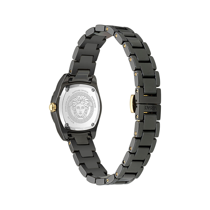Versace Dv Black Round Dial Quartz Analog Women Watch Watch Versace