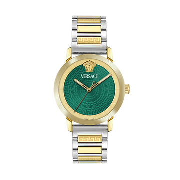 Versace V Helix Green Round Dial Quartz Analog Men Watch Watch Versace