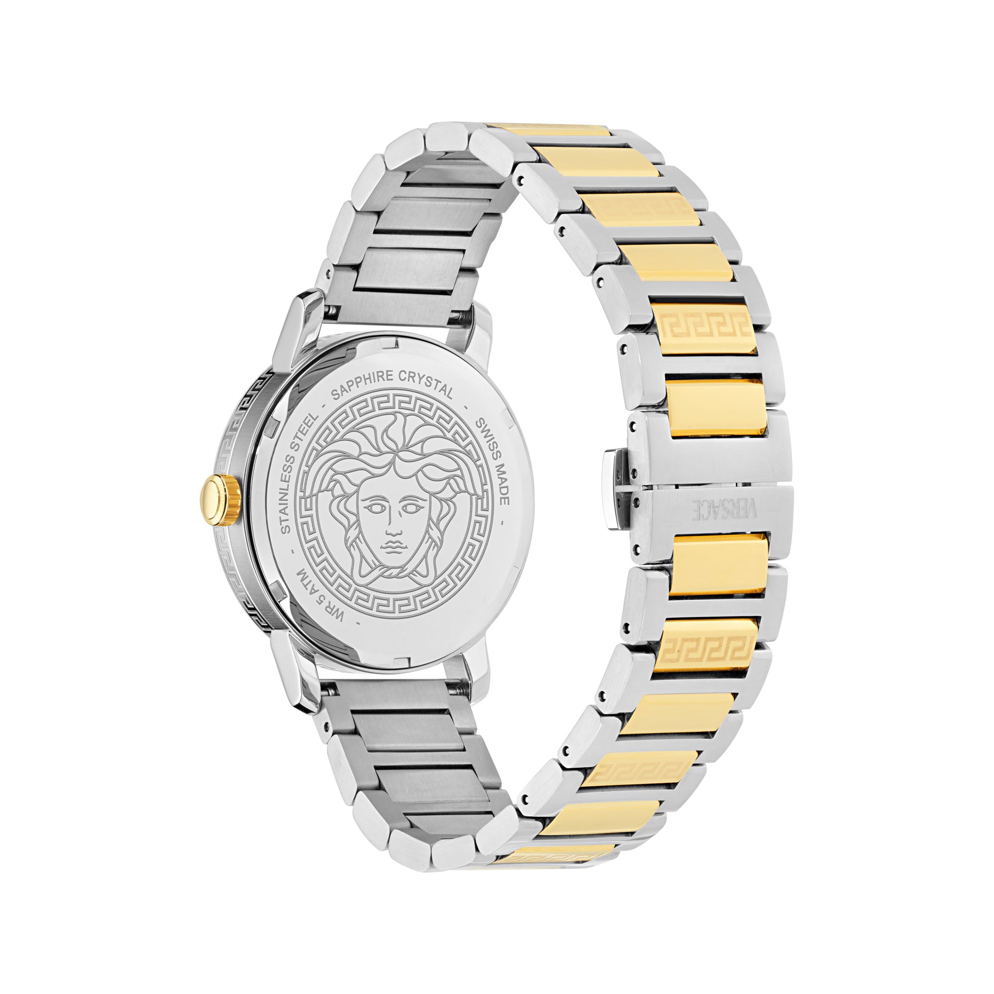 Versace V Helix Green Round Dial Quartz Analog Men Watch