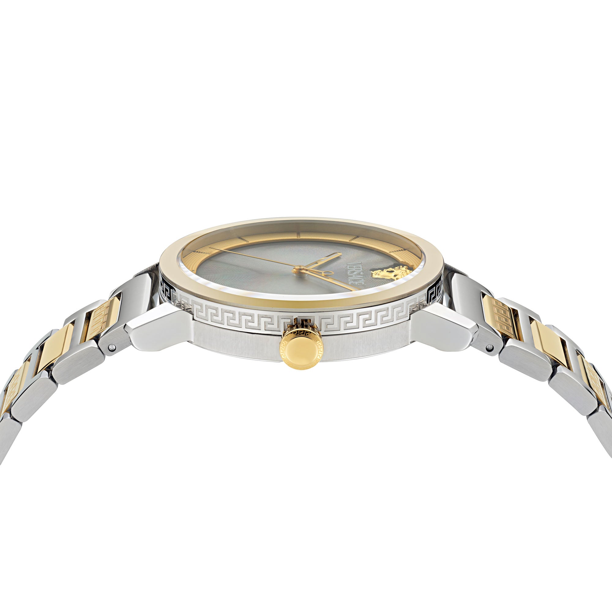 Versace V Helix Green Round Dial Quartz Analog Men Watch