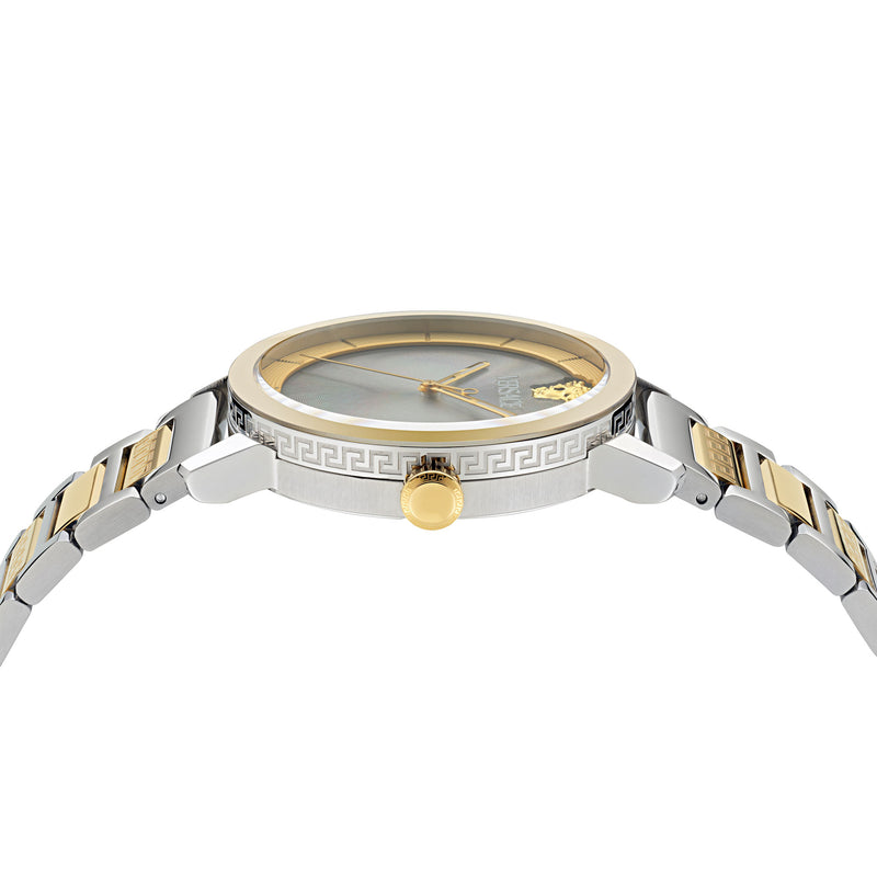 Versace V Helix Green Round Dial Quartz Analog Men Watch Watch Versace