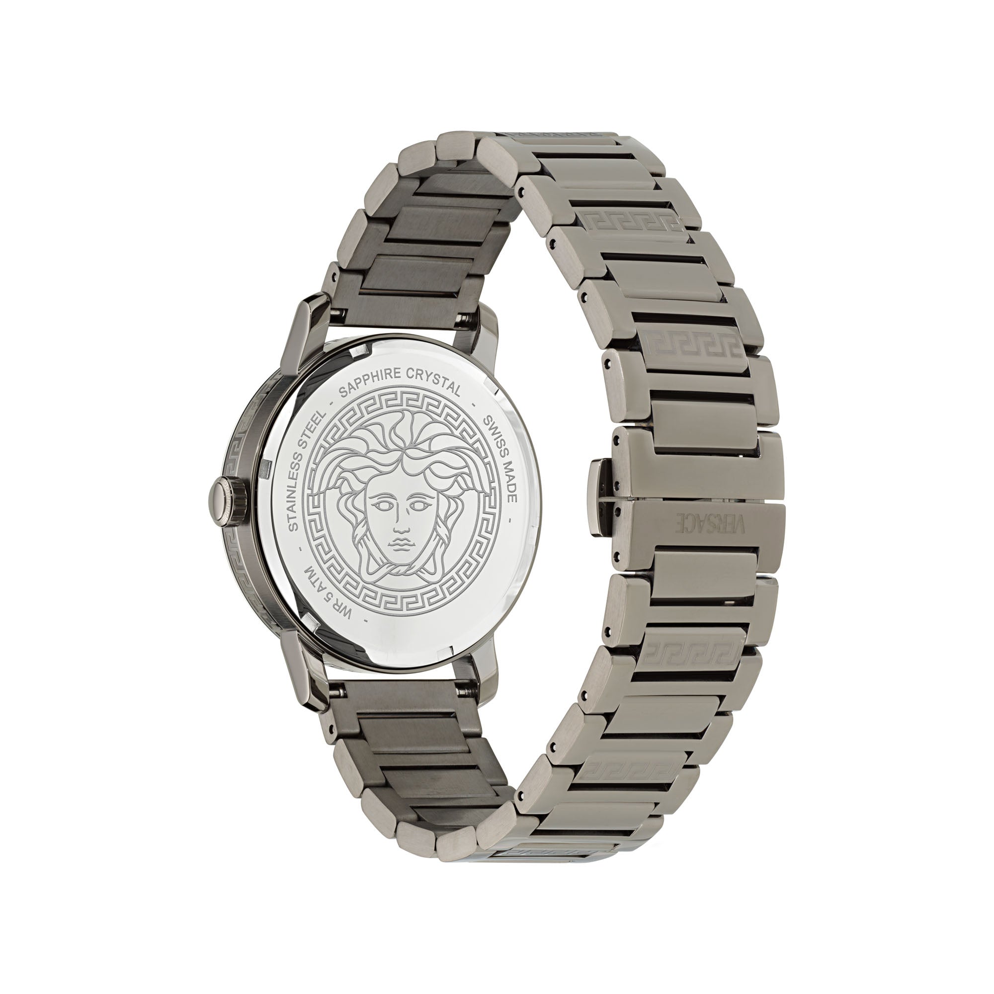 Versace V Helix Grey Round Dial Quartz Analog Men Watch