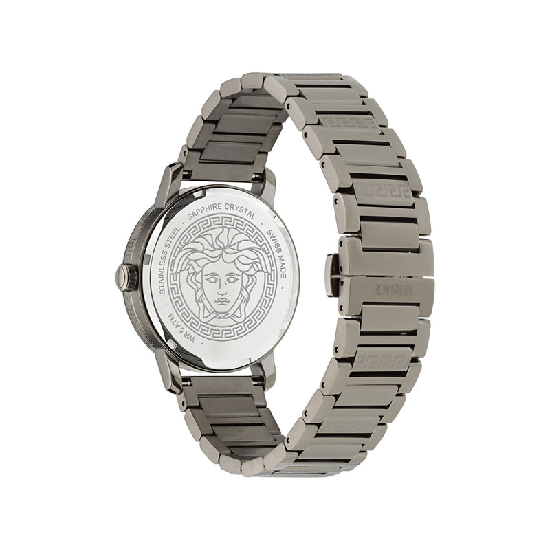 Versace V Helix Grey Round Dial Quartz Analog Men Watch Watch Versace