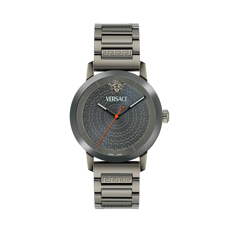 Versace V Helix Grey Round Dial Quartz Analog Men Watch Watch Versace