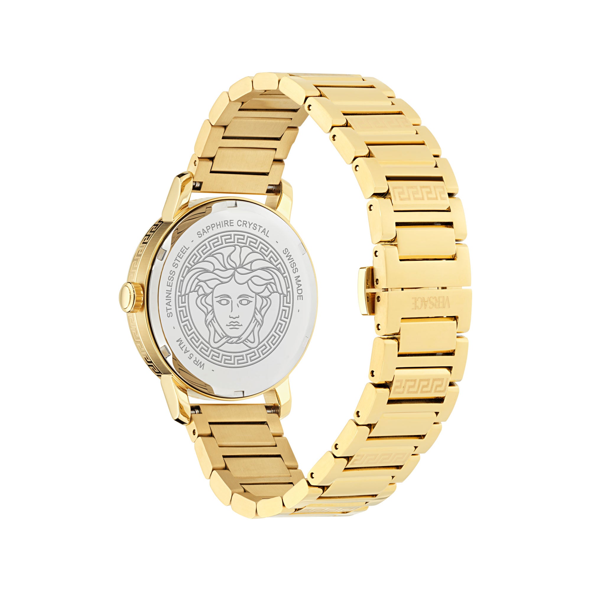 Versace V Helix Black Round Dial Quartz Analog Men Watch Watch Versace