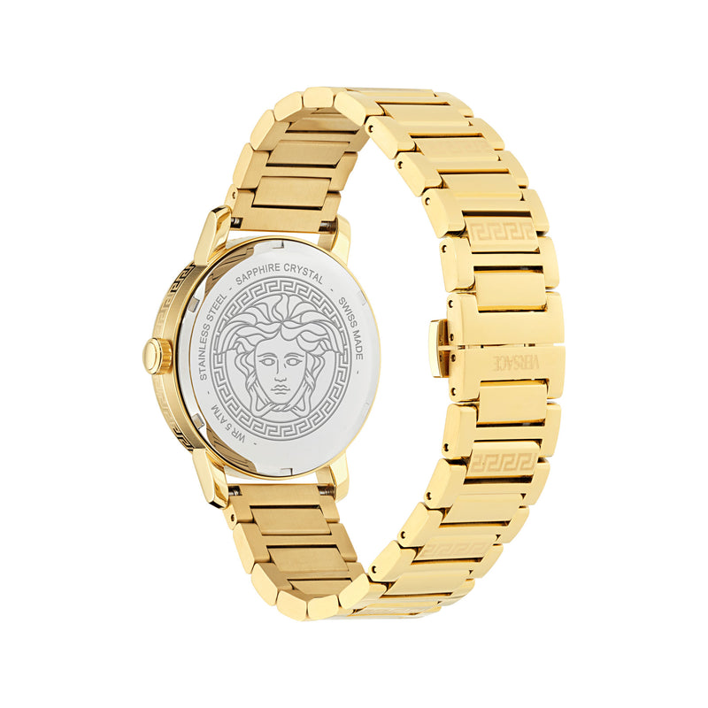 Versace V Helix Black Round Dial Quartz Analog Men Watch Watch Versace