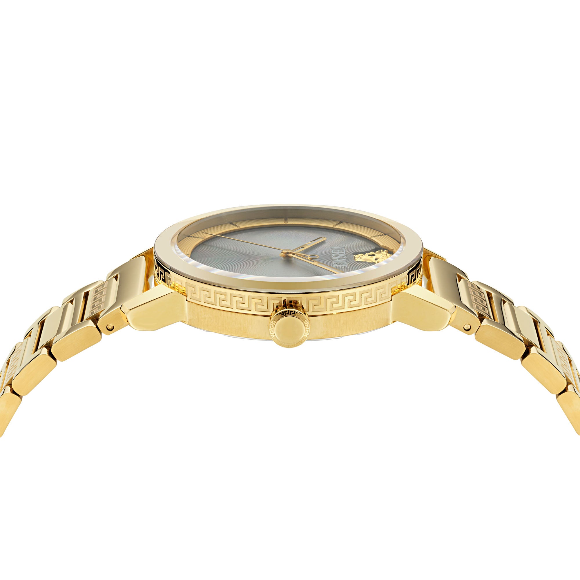 Versace V Helix Black Round Dial Quartz Analog Men Watch