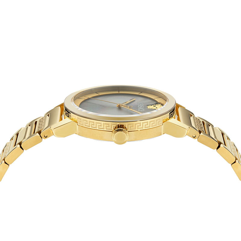 Versace V Helix Black Round Dial Quartz Analog Men Watch Watch Versace