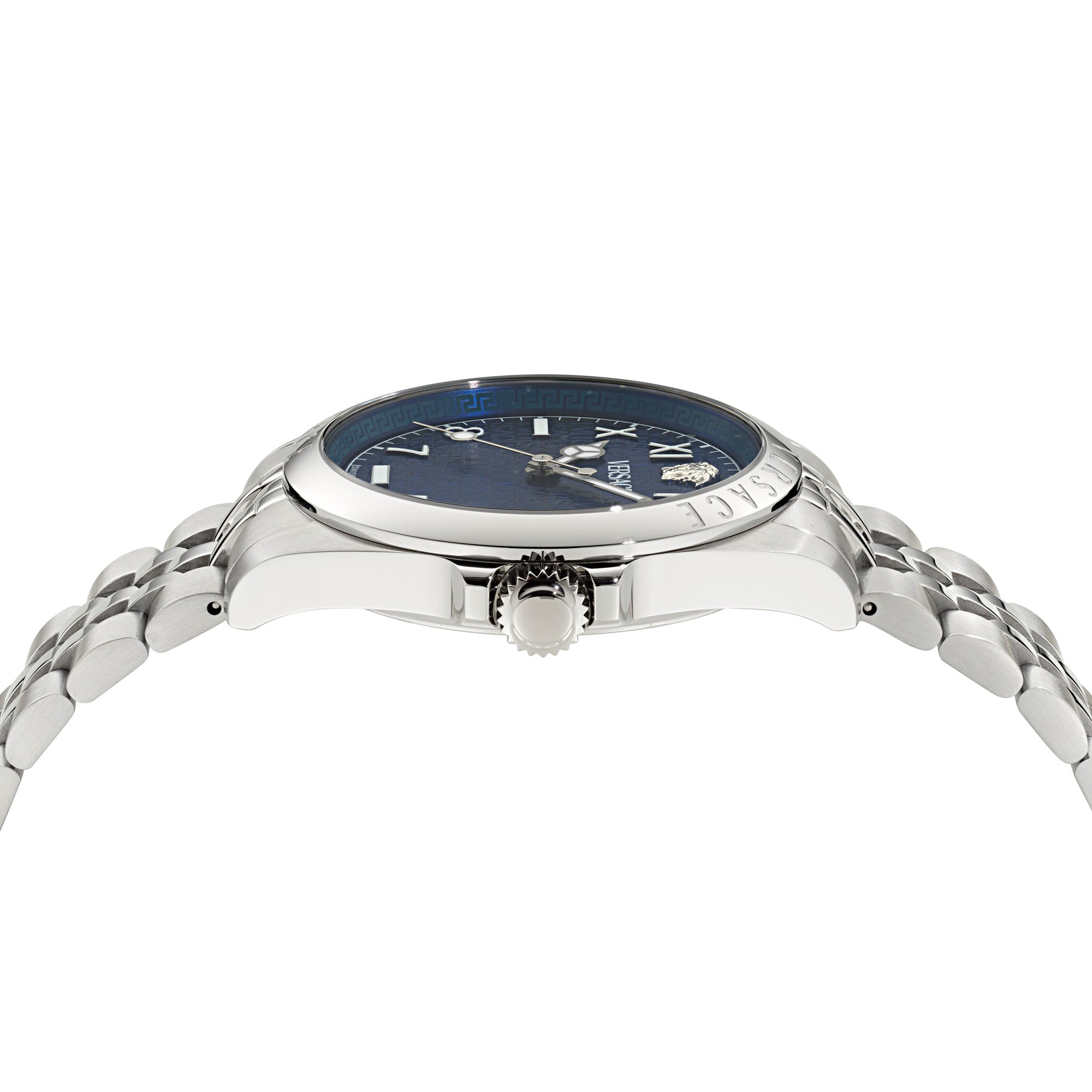 Versace Anteo Blue Round Dial Quartz Analog Men Watch
