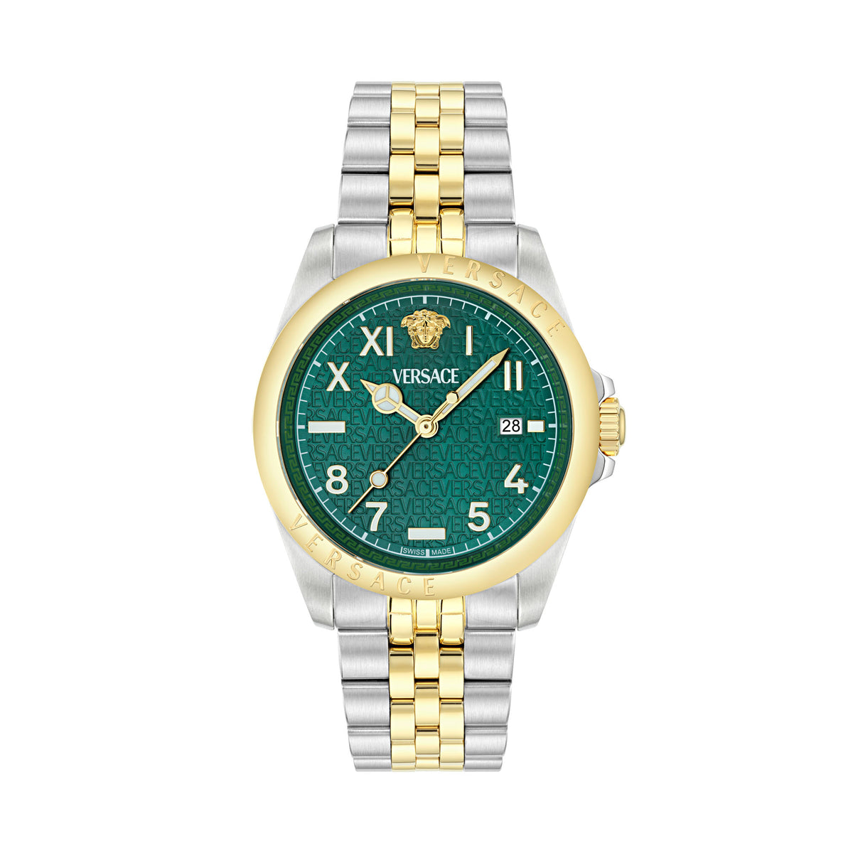 Versace Anteo Green Round Dial Quartz Analog Men Watch