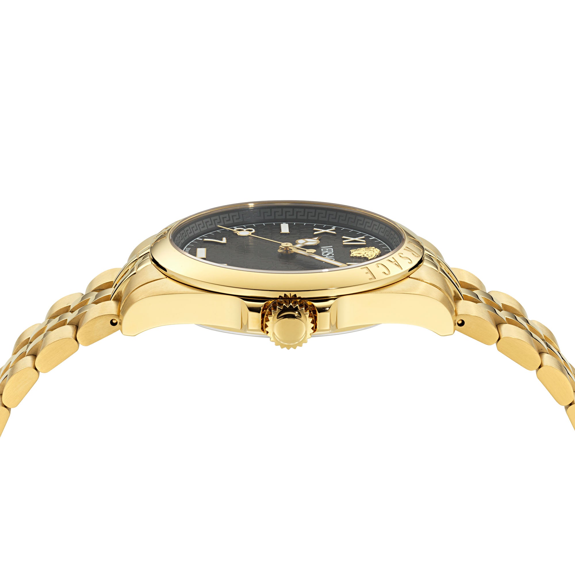 Versace Anteo Black Round Dial Quartz Analog Men Watch Watch Versace