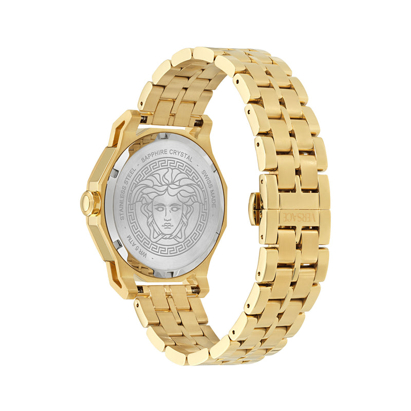 Versace Medusa Black Round Dial Quartz Analog Men Watch Watch Versace