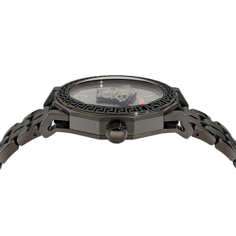 Versace Medusa Grey Round Dial Quartz Analog Men Watch Watch Versace