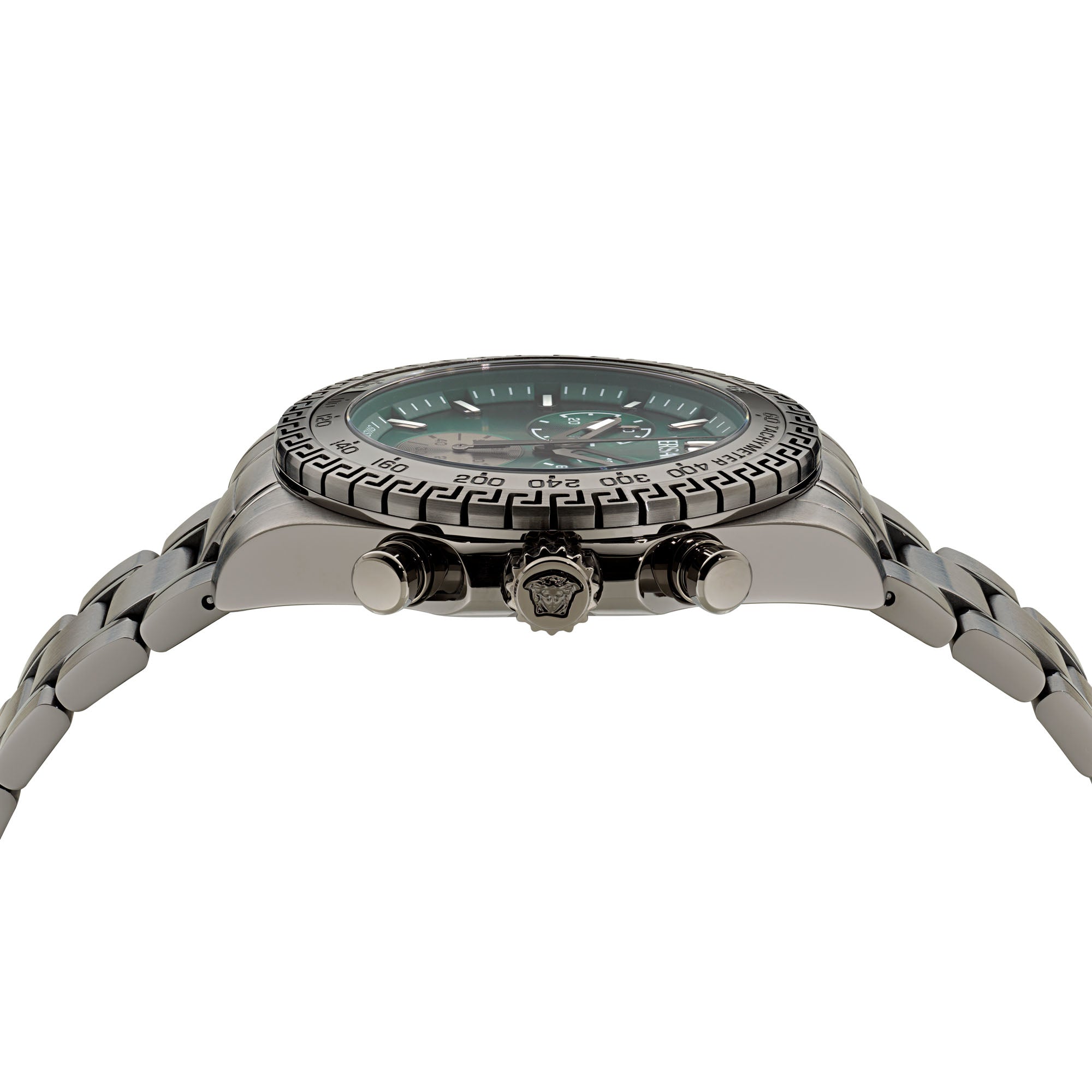 Versace Chrono X Green Round Dial Quartz Analog Men Watch Watch Versace