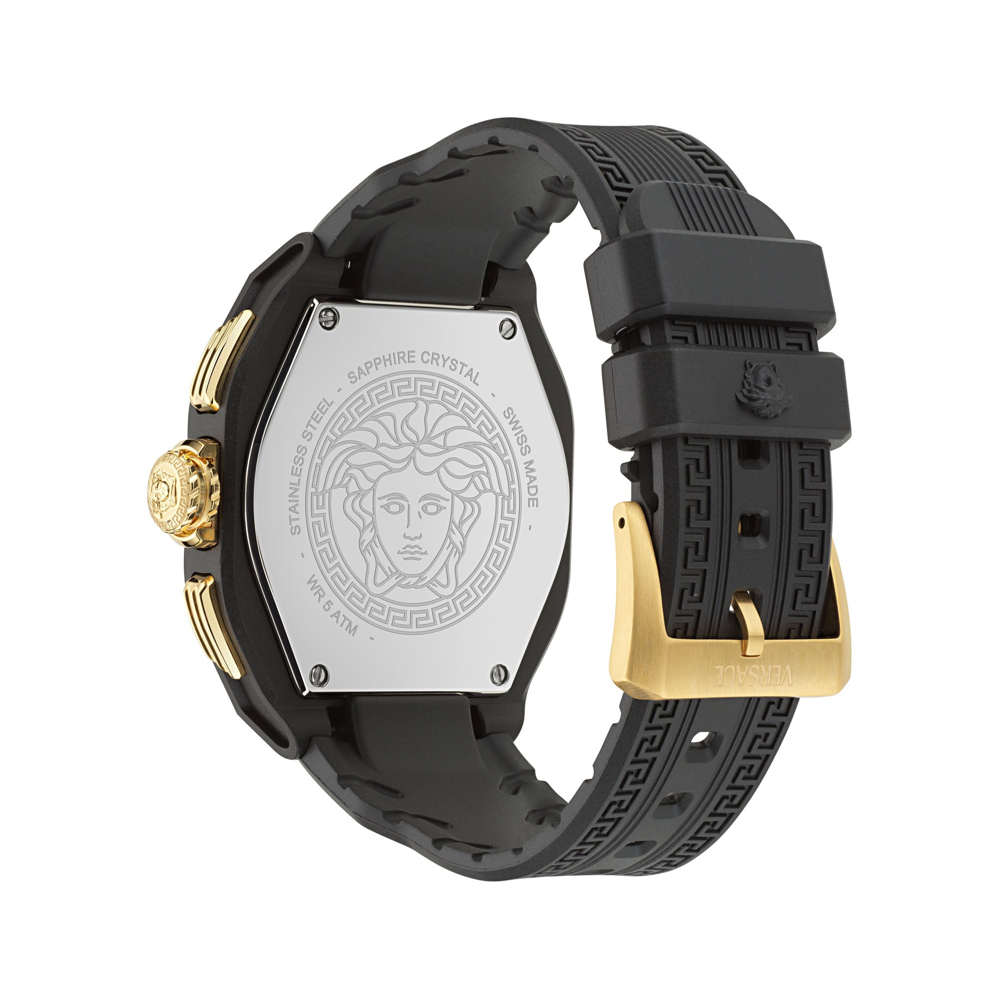 Versace V Legend Black Round Dial Quartz Analog Men Watch