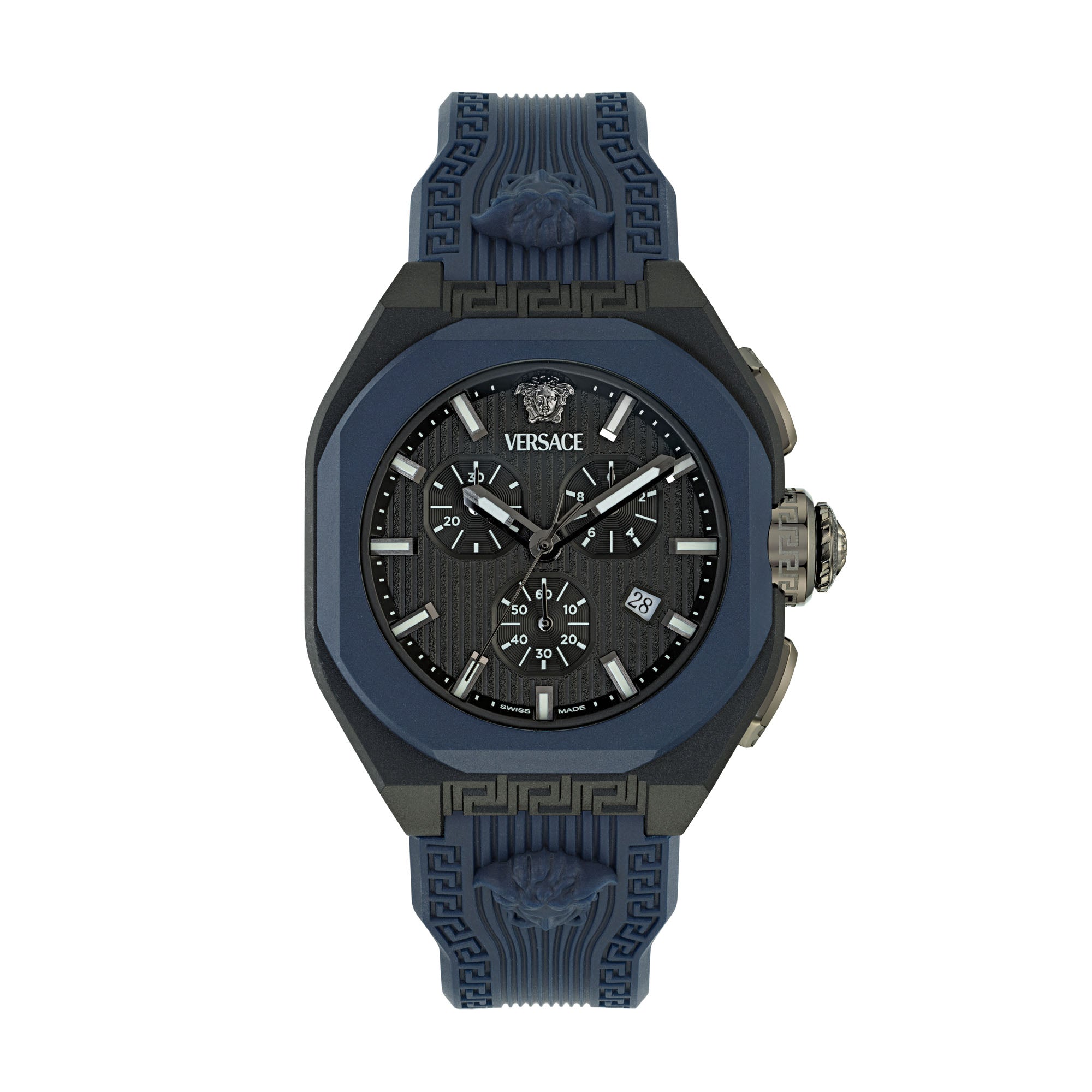 Versace V Legend Black Round Dial Quartz Analog Men Watch Watch Versace