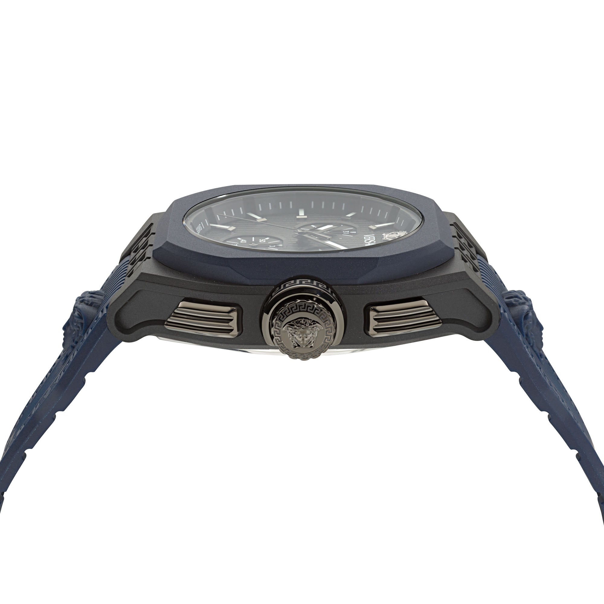 Versace V Legend Black Round Dial Quartz Analog Men Watch