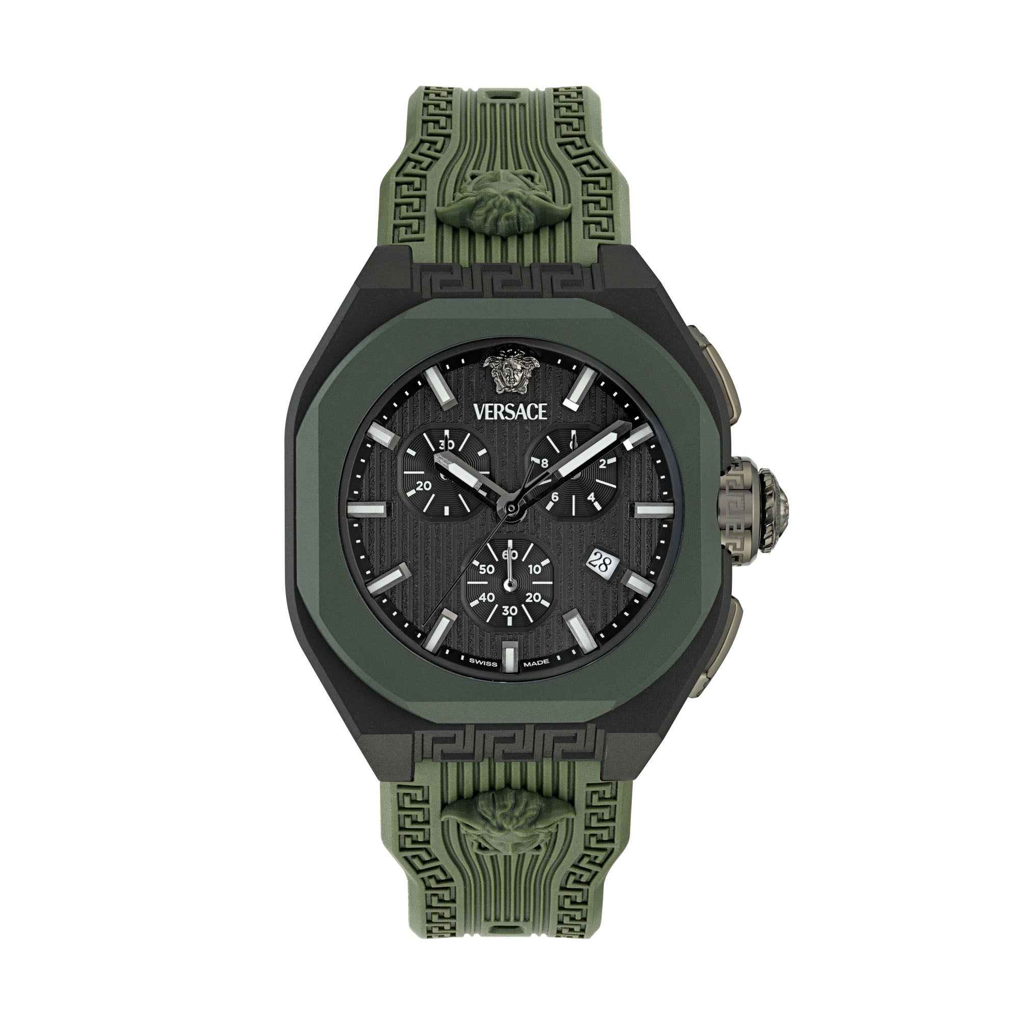 Versace V Legend Black Round Dial Quartz Analog Men Watch