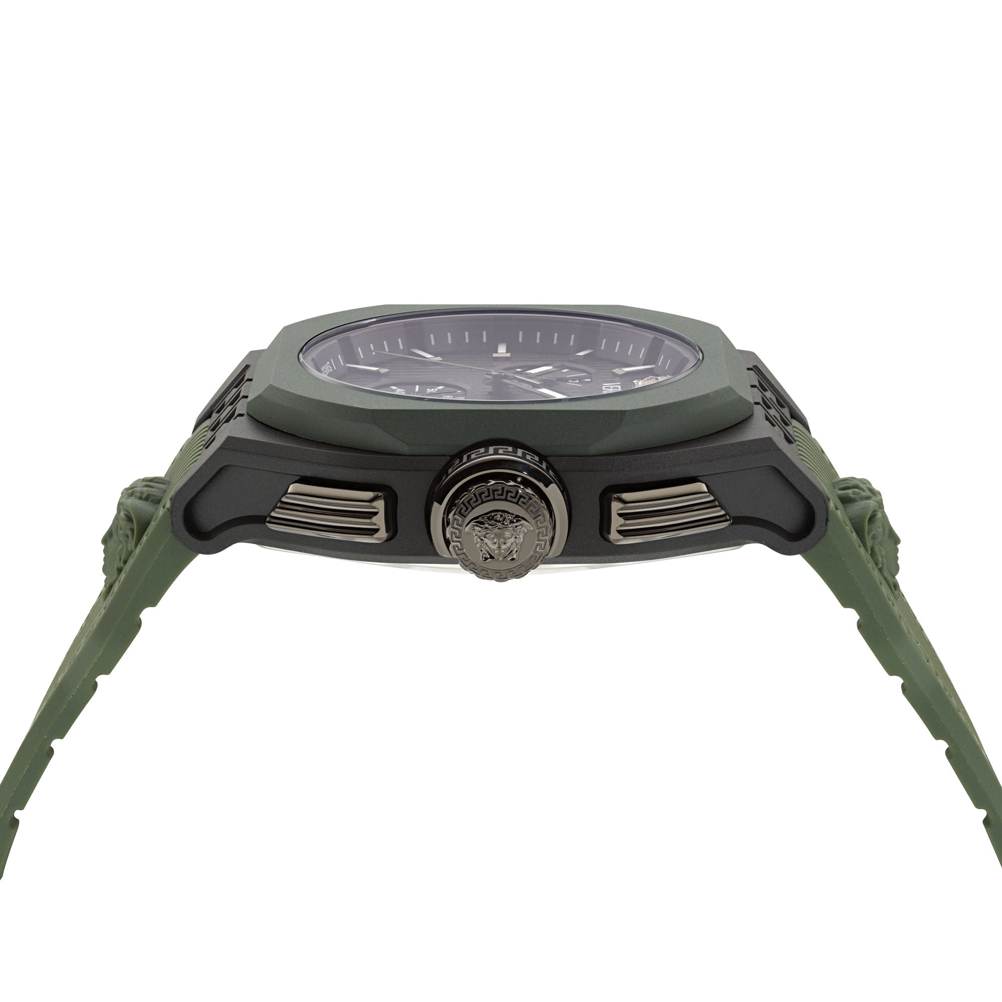 Versace V Legend Black Round Dial Quartz Analog Men Watch