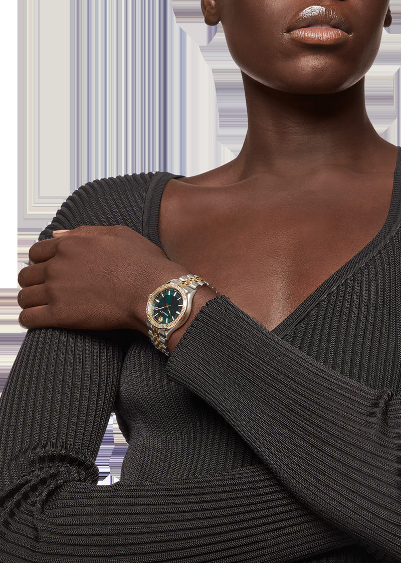 Versace Hellenyium Stainless Steel Round Dial Quartz Women Watch Watch Versace