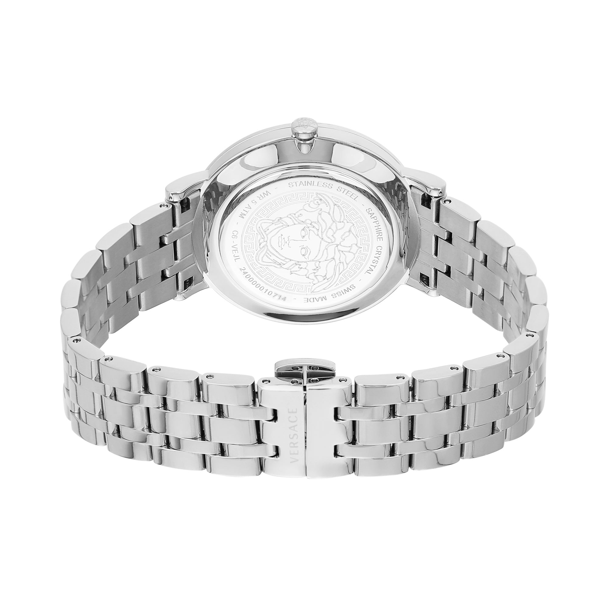 Versace V Black Round Dial Quartz Analog Women Watch