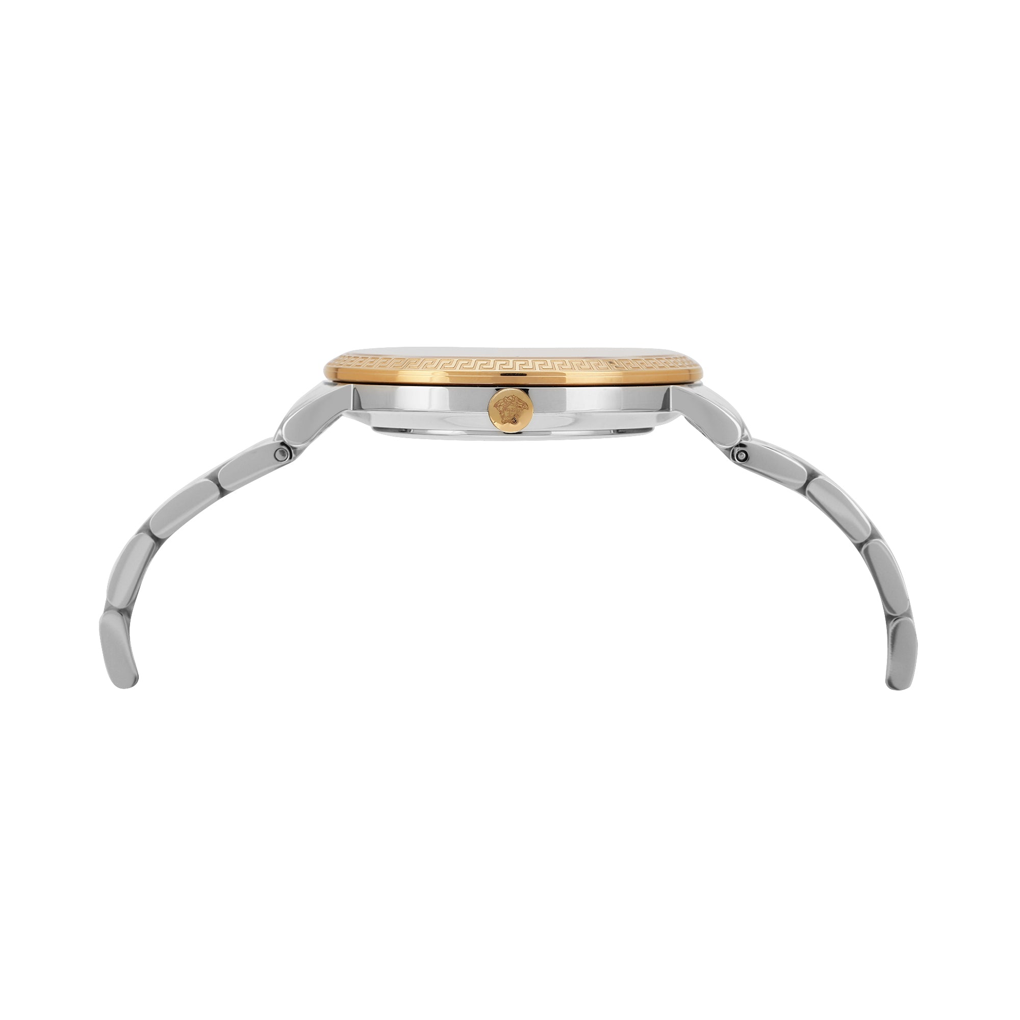 Versace V Silver Round Dial Quartz Analog Women Watch