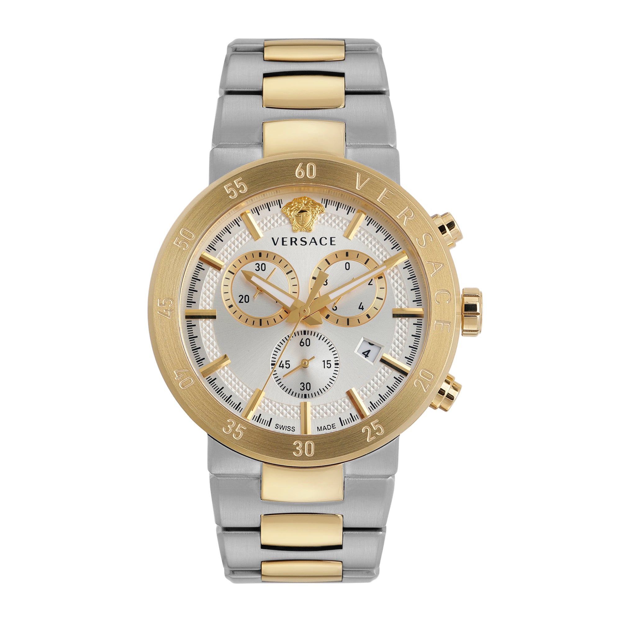 Versace VEPY00620 White Men 43 mm Round Watch