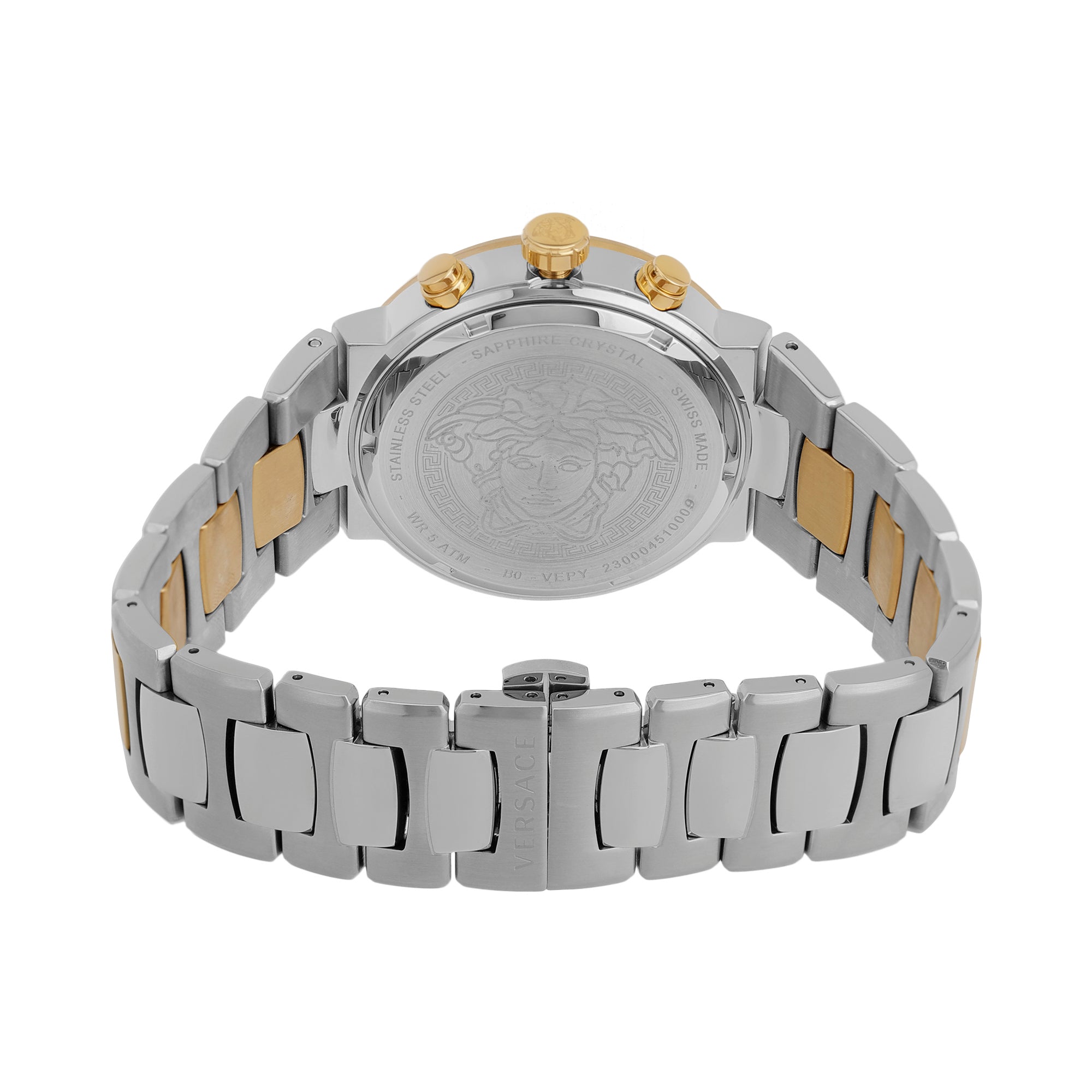 Versace White Round Dial Quartz Analog Men Watch