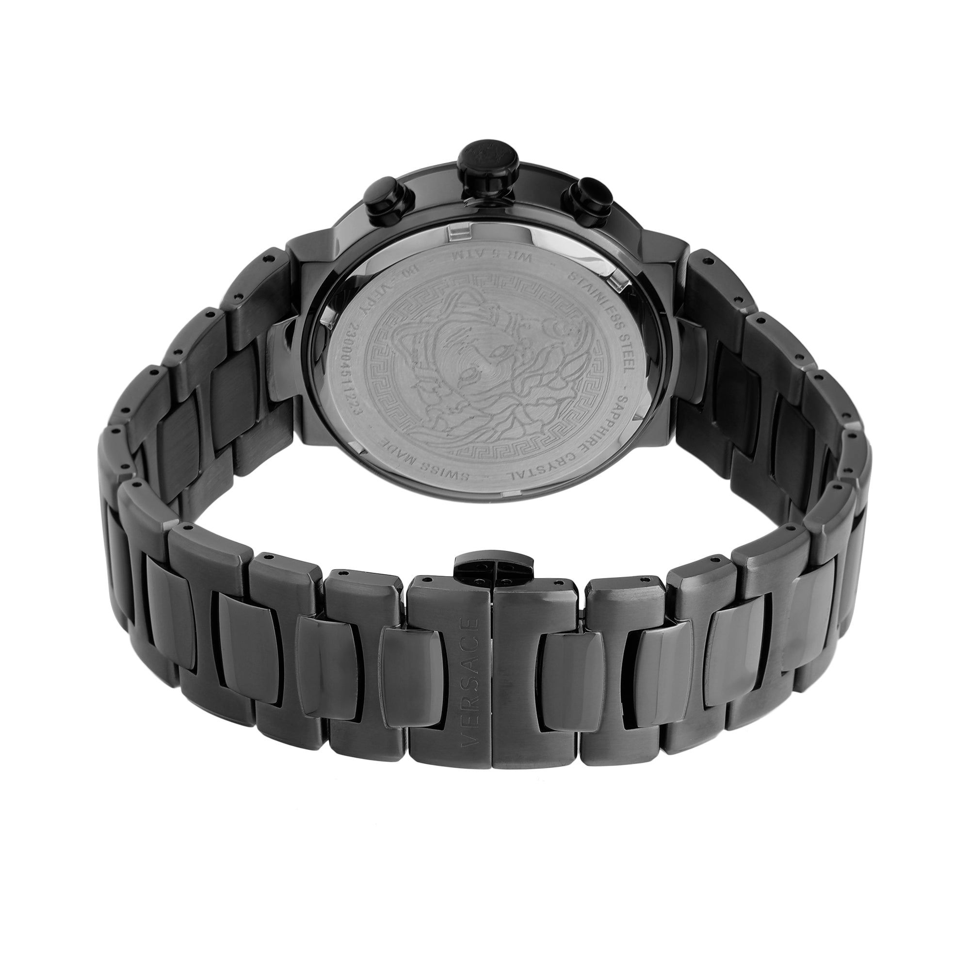 Versace Black Round Dial Quartz Analog Men Watch