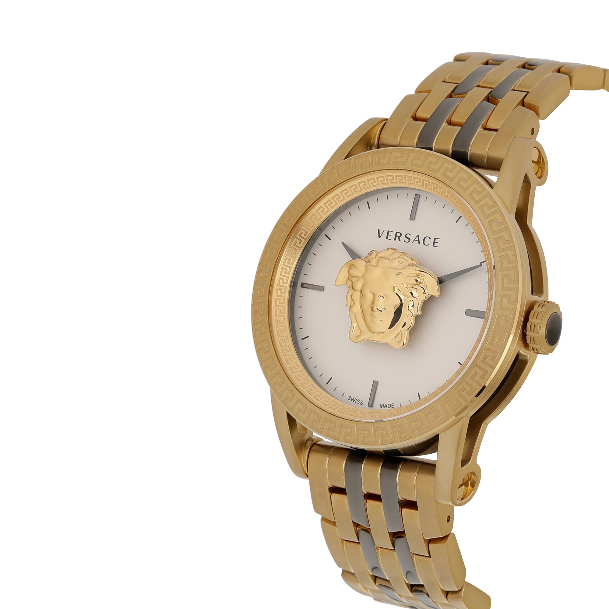 Versace White Round Dial Quartz Analog Women Watch