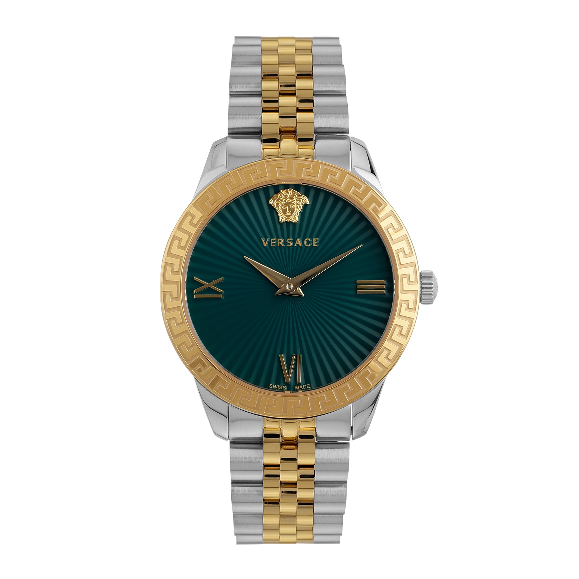 Versace Green Round Dial Quartz Analog Women Watch - VEVC01021 - At ...